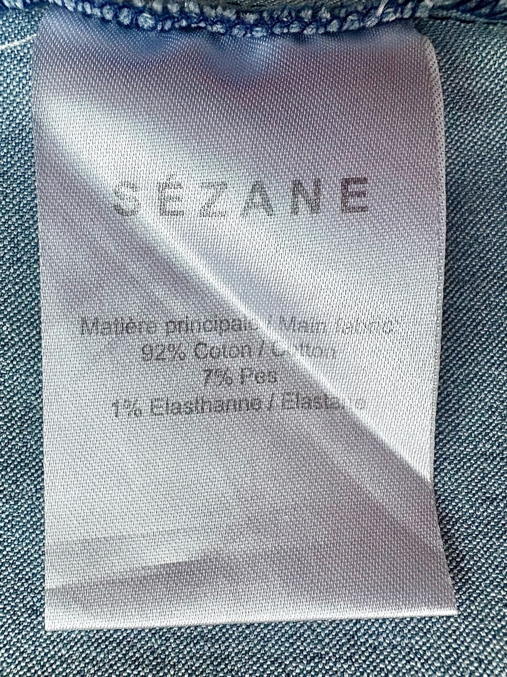 Sézane Giulia Denim Lace-Up Shift Dress Ecru EU 38 / US 6 - Picture 5 of 8